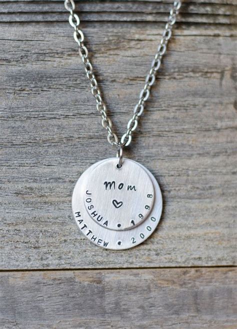 Unique valentine's day gifts for mom. Personalized Mom Necklace with Kids Names, Custom Jewelry ...