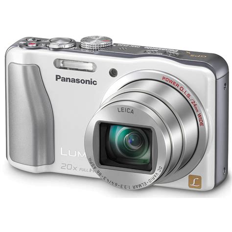 Panasonic Lumix Dmc Zs20 Digital Camera White Dmc Zs20w Bandh