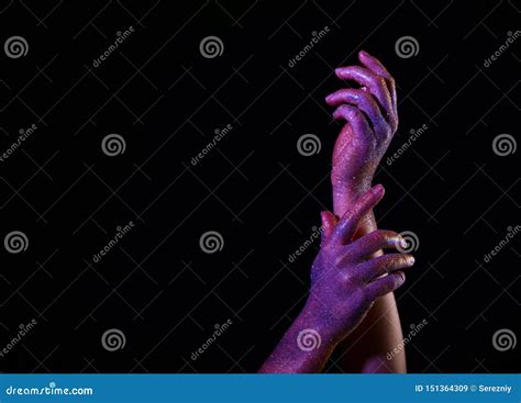 Painted Purple Hands Stock Images Download 508 Royalty Free Photos