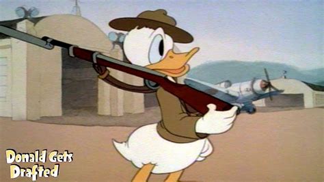 Donald Gets Drafted 1942 Disney Donald Duck Cartoon Short Film Youtube