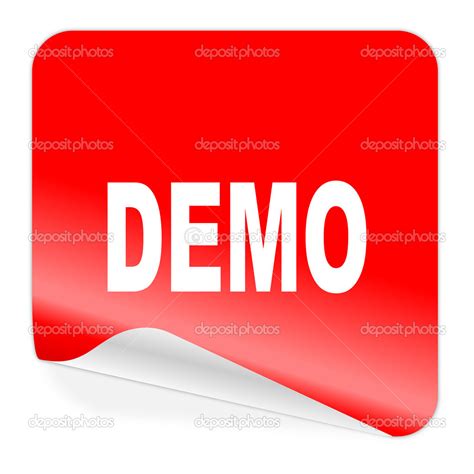 Demo Icon — Stock Photo © Alexwhite 33911139
