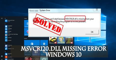 Solved How To Fix MSVCR Dll Missing Error Windows