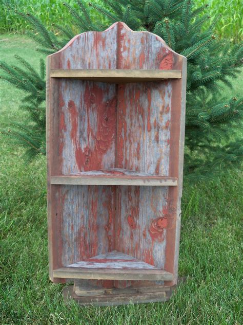 Every item we build is handmade from real reclaimed wood, preserving the unique character and integrity of the timber we source, providing customers with a product that is unmatched in its beauty and authenticity. EricaNaddy Red Barnwood Corner Shelf 31 by ...