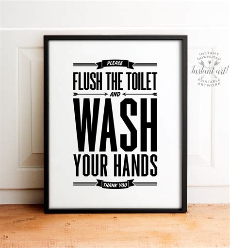 Free Printable Flush The Toilet Signs Rossy Printable