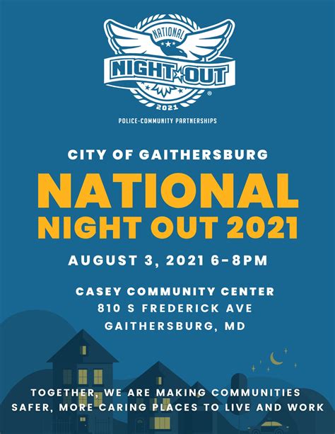 Aug 3 National Night Out Gaithersburg Md Patch
