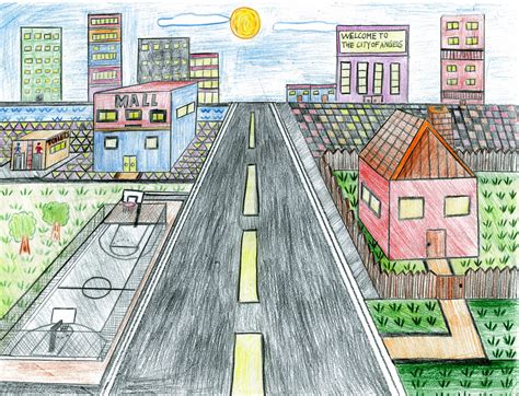Before you begin, be sure to show students many images to get them excited and print a variety of photos to. ART - One point perspective