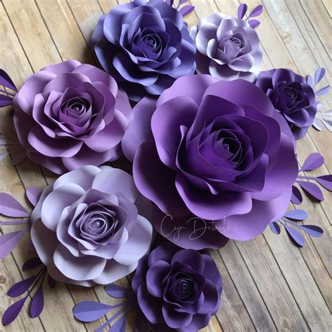 Pic 1 Purple Paper Roses Handmade By Cyndetails Ig Cyndetails