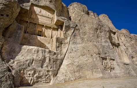 Tomb Of Persian Ruler Darius The Great Located Next To Other