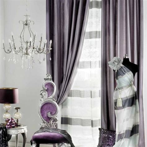 Check out our kids room curtain selection for the very best in unique or custom, handmade pieces from our curtains & window treatments shops. the silver and purple room | Interior Design Center ...