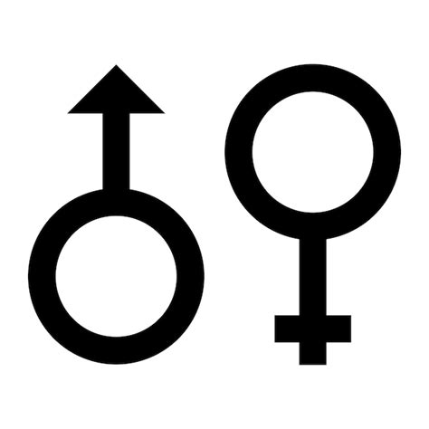 Premium Vector Female And Male Signs Sex Gender Symbol Gender Icon Vector Illustration On