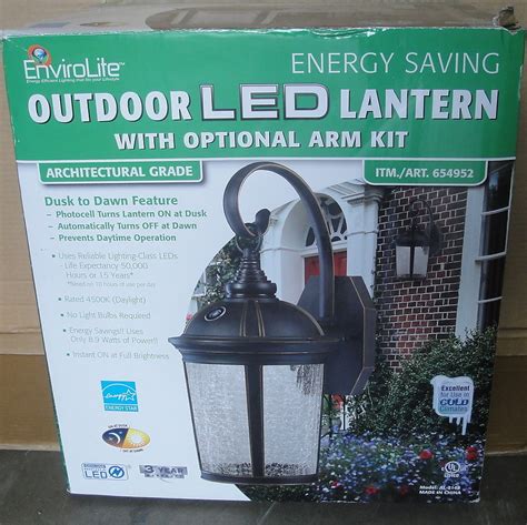 New Envirolite Outdoor Led Lantern Light Fixture 89 Watts Lasts 50000