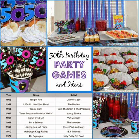 Great for a summer celebration! The Best 50th Birthday Party Ideas - Games, Decorations, and More! | 50th birthday party games ...