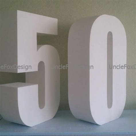 Set Of 2 Numbers Giant Numbers 30 Inch 3d Numbers Large Free Etsy