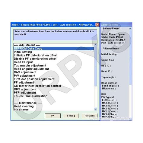Free drivers for epson stylus photo px660. Epson PX660 Adjustment Program - ORPYS