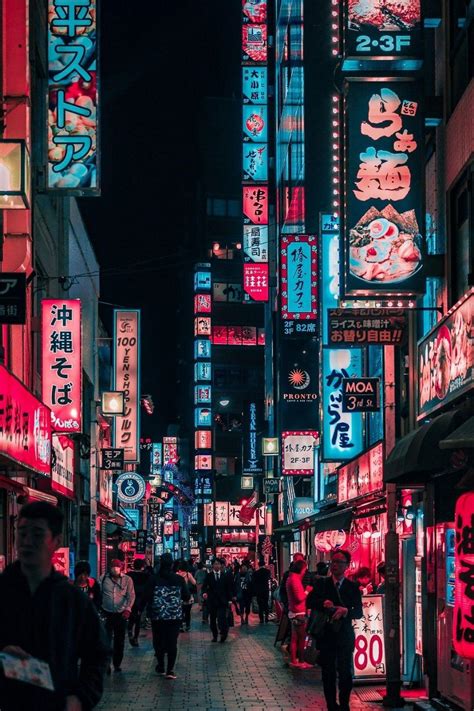 Japanese Streets Phone Wallpapers Wallpaper Cave