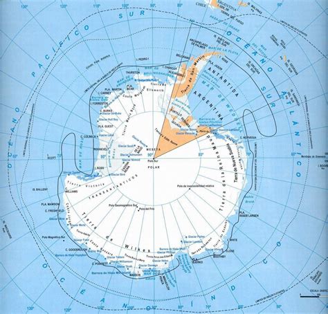 Yan Carlos Mapa Fisico Del Continente Antártida