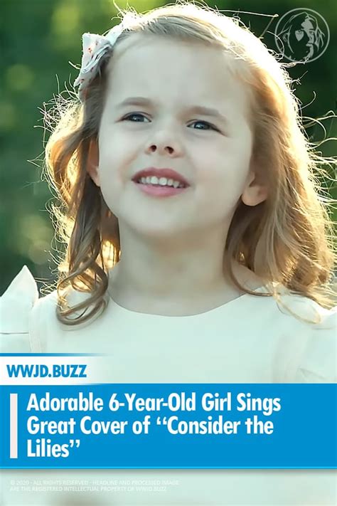 Pin B Adorable 6 Year Old Girl Sings Great Cover Of “consider The