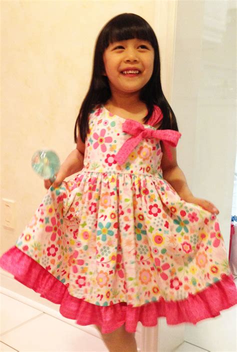 Cutie Bow Dress Pdf Sewing Pattern And Tutorial Sizes 3 8 Etsy Canada