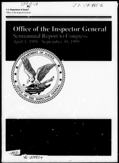 Office Of The Inspector General Semiannual Report To Congress