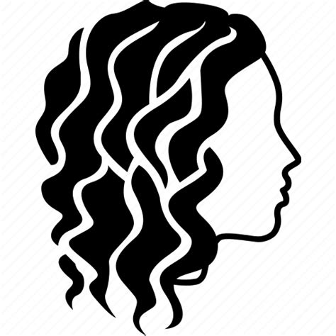 Curls Curly Cut Style Hair Long Spiral Icon