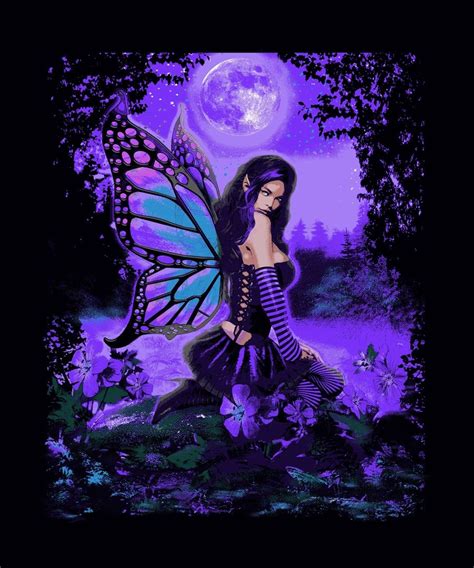 Nu Trendz Heavy 3 Kg Thick Soft Purple Full Moon Fairy Mink Blanket