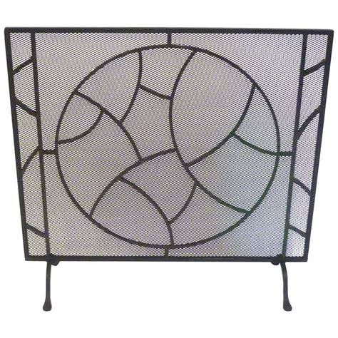 This wonderful art deco fireplace comes from an old mansion in haarlem, the netherlands. Modernist Art Deco Wrought Iron Fire Screen at 1stdibs