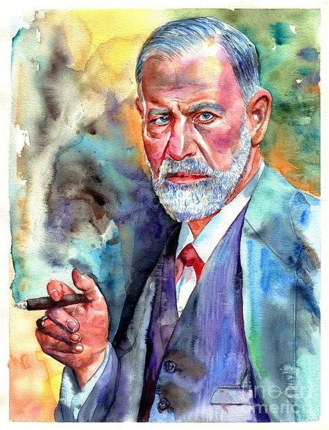 Sigmund Freud Painting Painting By Suzann Sines Pixels