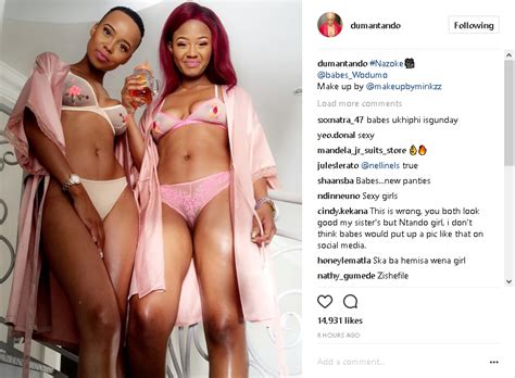 Babes Wodumo And Ntando Duma Show Off Their Hot Bods In Lingerie
