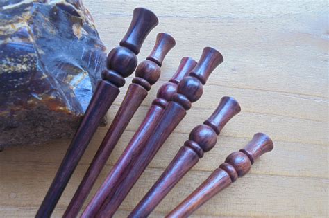 Hand Turned Wooden Hair Stick Single Prong Wood Hair Stick Etsy