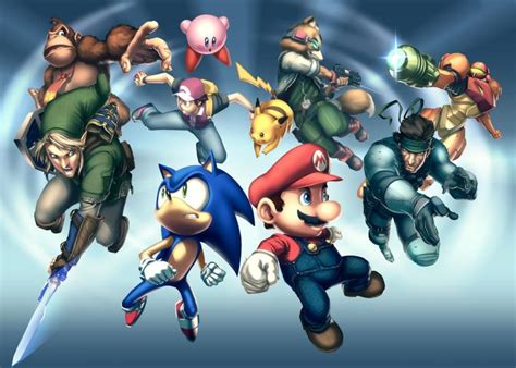 Free Download Super Smash Brothers 4 Sectioned Wallpaper By Mamonyne