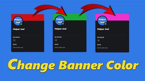 How To Change Profile Banner Color On Discord Youtube