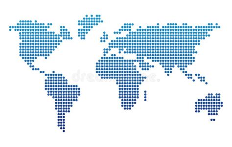 Dotted World Map Stock Illustrations 14526 Dotted World Map Stock