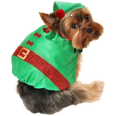 Elf Dog Costume Apparelaccessories Christmas Pet Clothes Dog