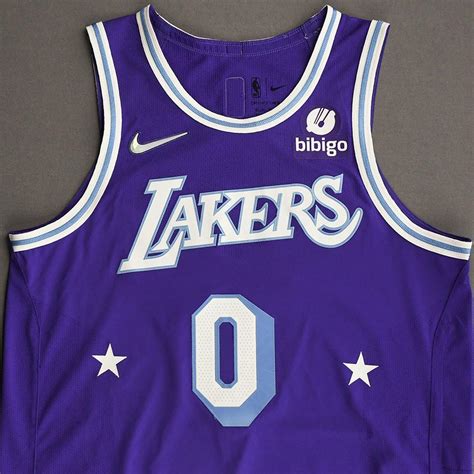 Russell Westbrook Los Angeles Lakers Game Worn City Edition Jersey