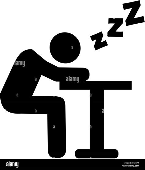 Pictogram Sleeping Icon Resting Sleep Hi Res Stock Photography And