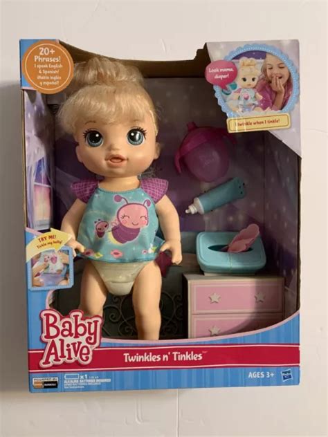 Baby Alive Twinkles N Tinkles Blonde Doll Interactive Speaks English