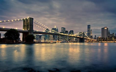 Brooklyn Bridge Cities Architectural Landscape Hd Wallpaper Peakpx