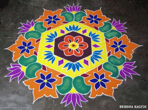 Numerous pongal kolam specialists have enormous fan followings on the web and are assuming a part in making the pongal kolam rangoli design in each. Pongal Kolam 18 - Full Image