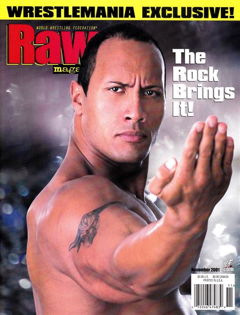 Photo 58 Of 118 Wwf Wwe Raw Magazine 1996 2006 The Rock Dwayne