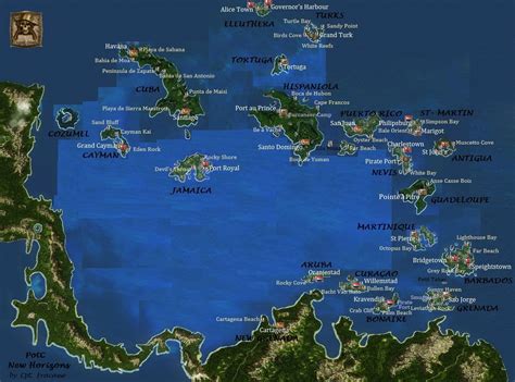 Guide New Caribbean Maps By Cpt F Piratesahoy