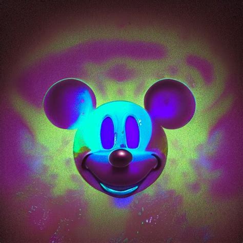 Lexica Counterfeit Mickey Mouse Head Fractal Broken Psychedelic