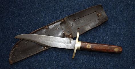 Pre Ww1 Vintage British Made Bowie Knife Sheffield In Knives