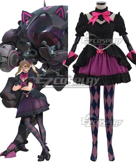 Overwatch Ow Black Cat Dva Hana Song Skin Cosplay Costume Game Costumes
