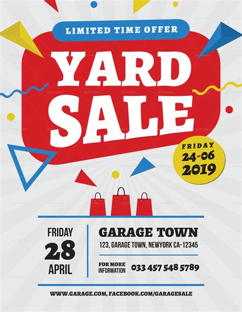 Free Printable Yard Sale Flyer Templates