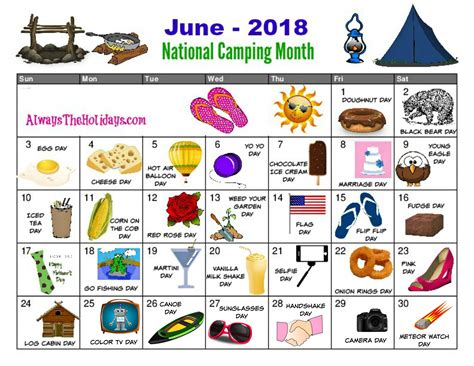 Free Printable Calendar For The Month Of June National Day Calendar