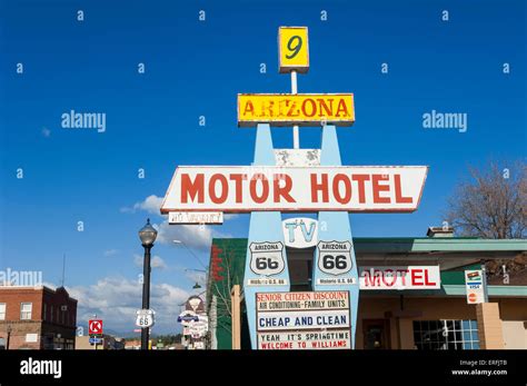 Motor Hotel Route 66 Williams Arizona Usa Stock Photo Alamy