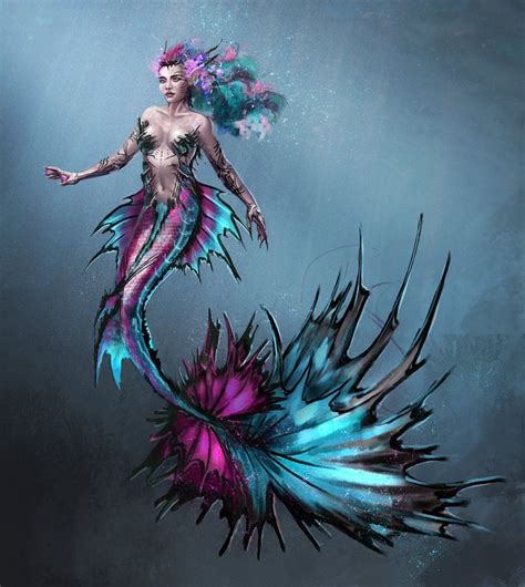 Coral Cyber Sirens Project By Skyrawathi Mermaid Artwork Mermaid