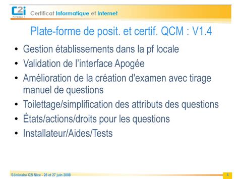 C2i Niveau 1 Outillage Du C2i La Partie Théorique Ppt Télécharger