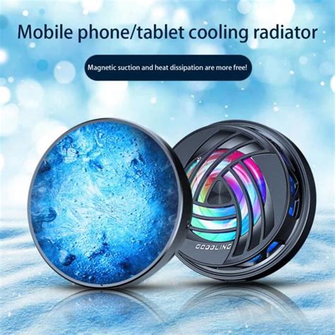 Smartphone Cooler Magnetic Radiator Charger Phone Cooling Fan Cool Heat