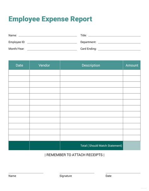 Free Employee Expense Report Template In Microsoft Wo Vrogue Co